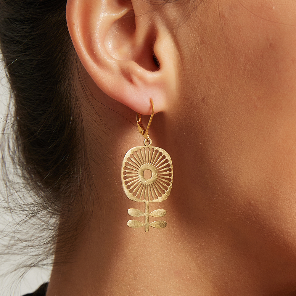 GOLDEN BLOOM EARRINGS (PAIR)