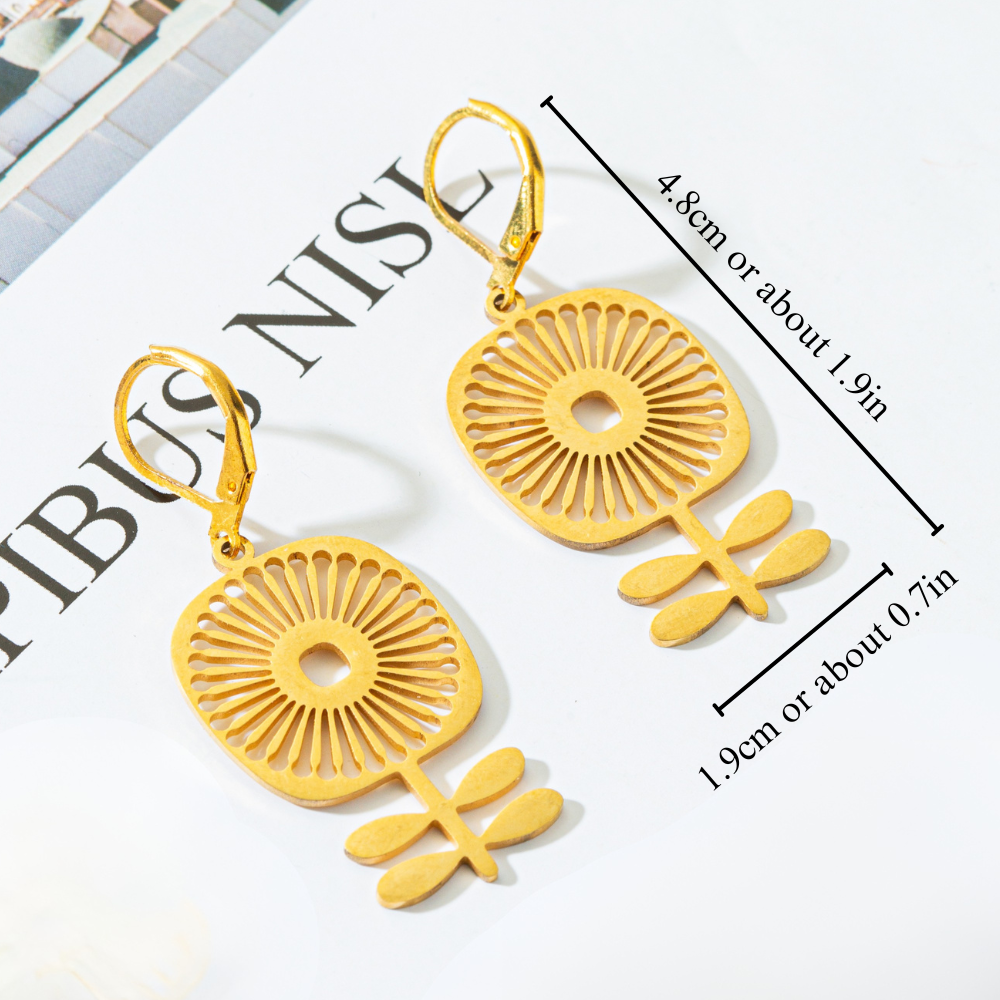 GOLDEN BLOOM EARRINGS (PAIR)