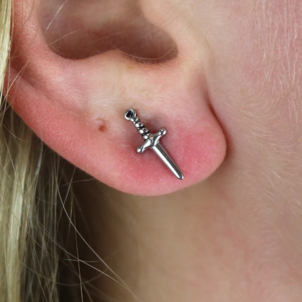 LITTLE DAGGER SWORD EARRINGS (PAIR)