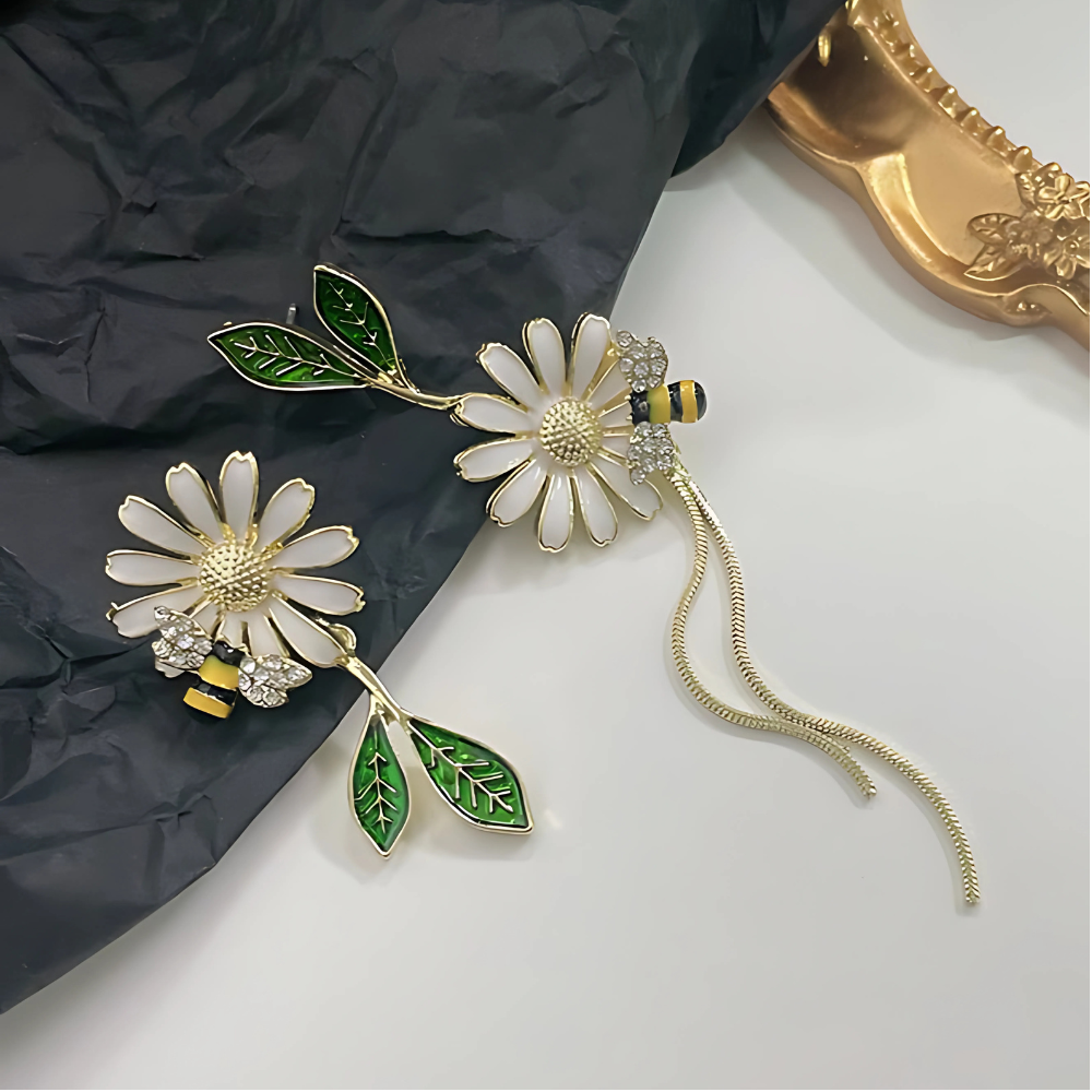 FLORAL BLOSSOM EARRINGS (PAIR)