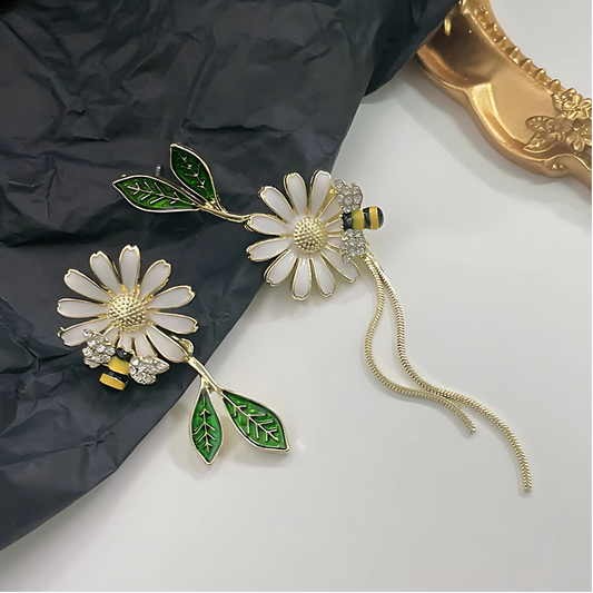 FLORAL BLOSSOM EARRINGS (PAIR)