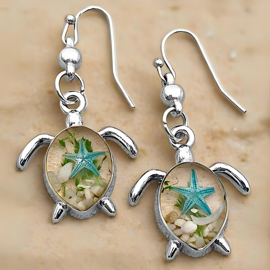 SEA TURTLE EARRINGS (PAIR)