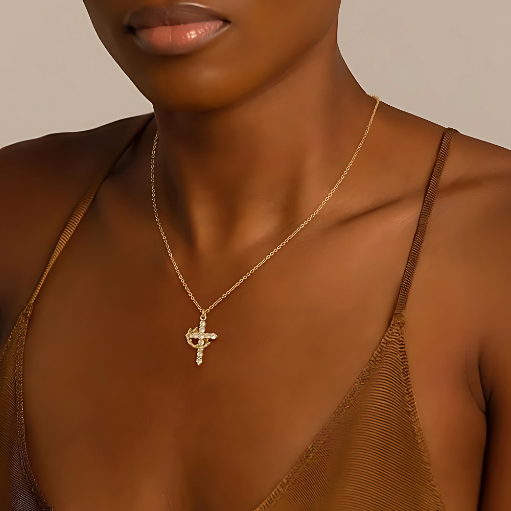 CROWN CROSS NECKLACE
