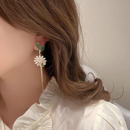 FLORAL BLOSSOM EARRINGS (PAIR)
