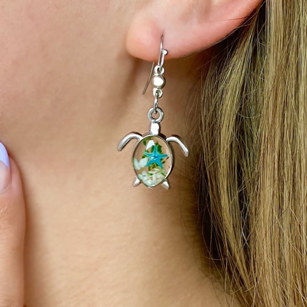 SEA TURTLE EARRINGS (PAIR)