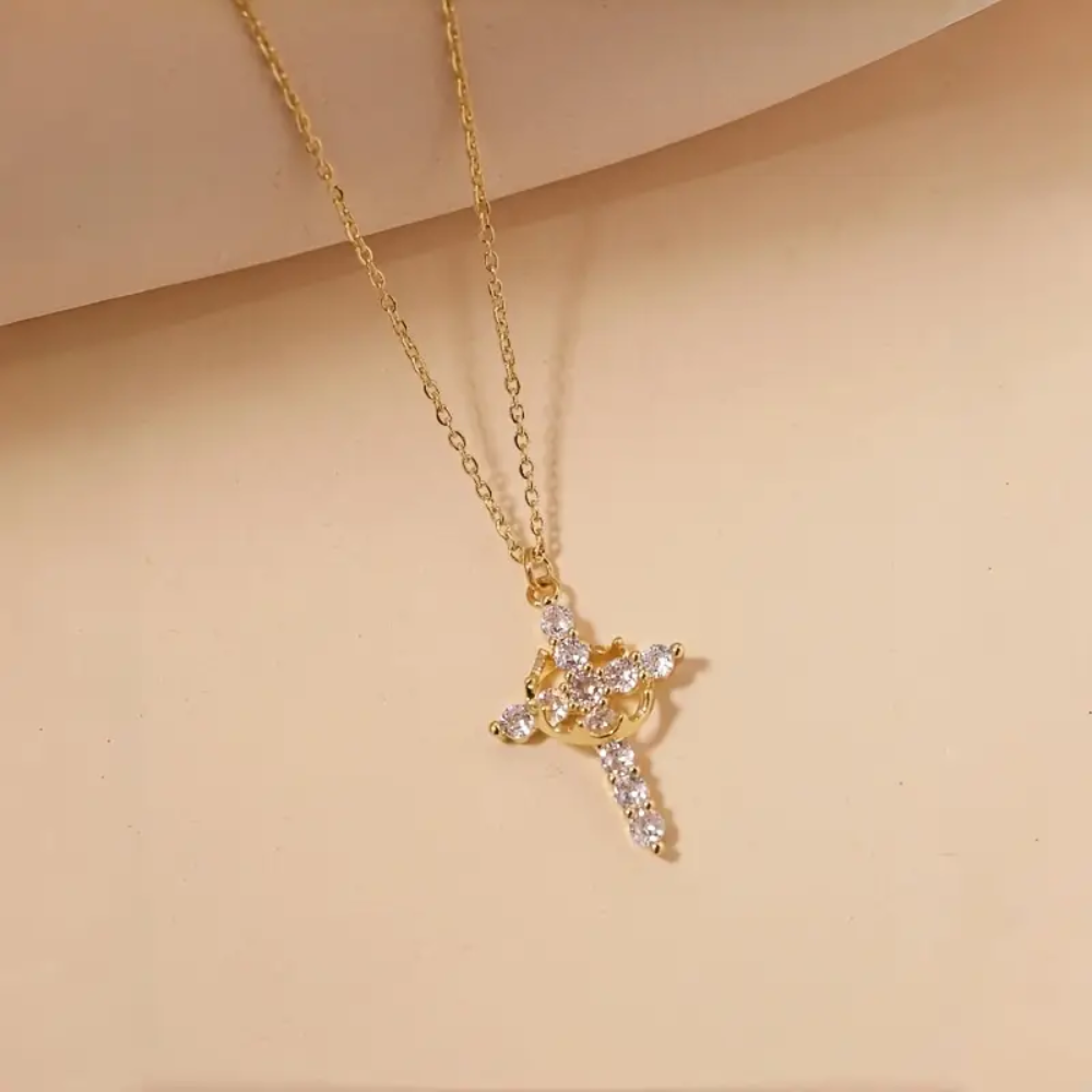CROWN CROSS NECKLACE