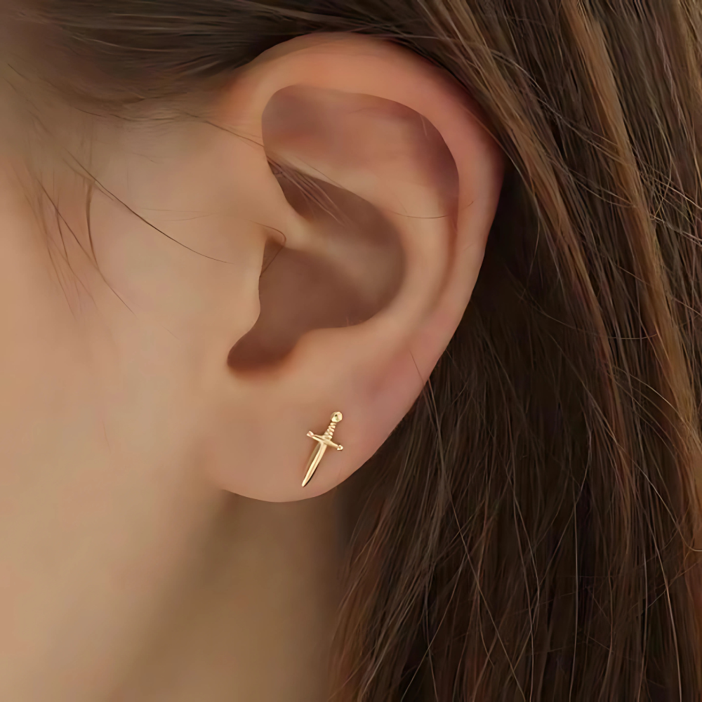 LITTLE DAGGER SWORD EARRINGS (PAIR)
