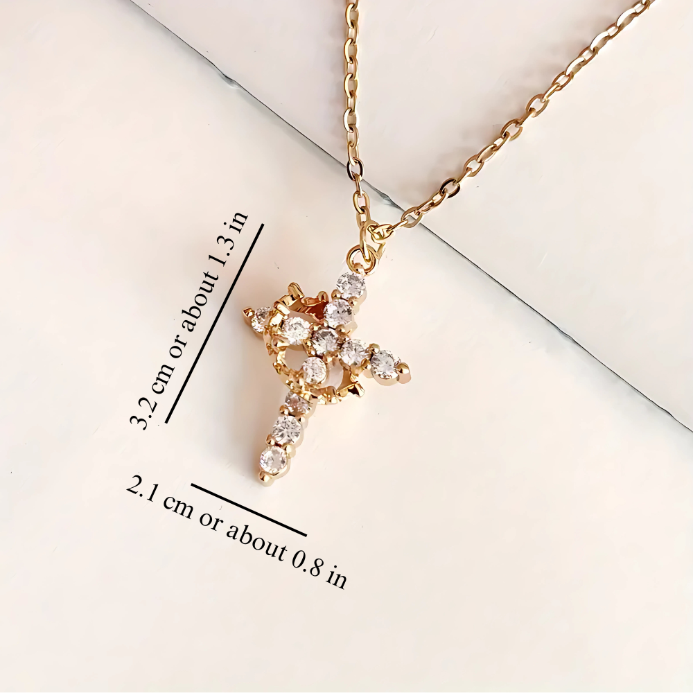 CROWN CROSS NECKLACE