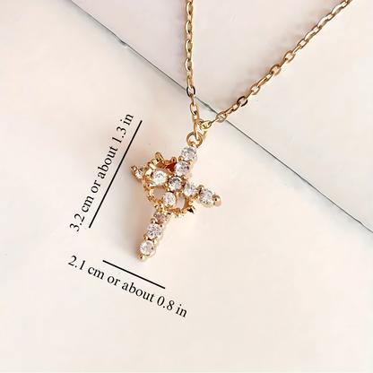 CROWN CROSS NECKLACE
