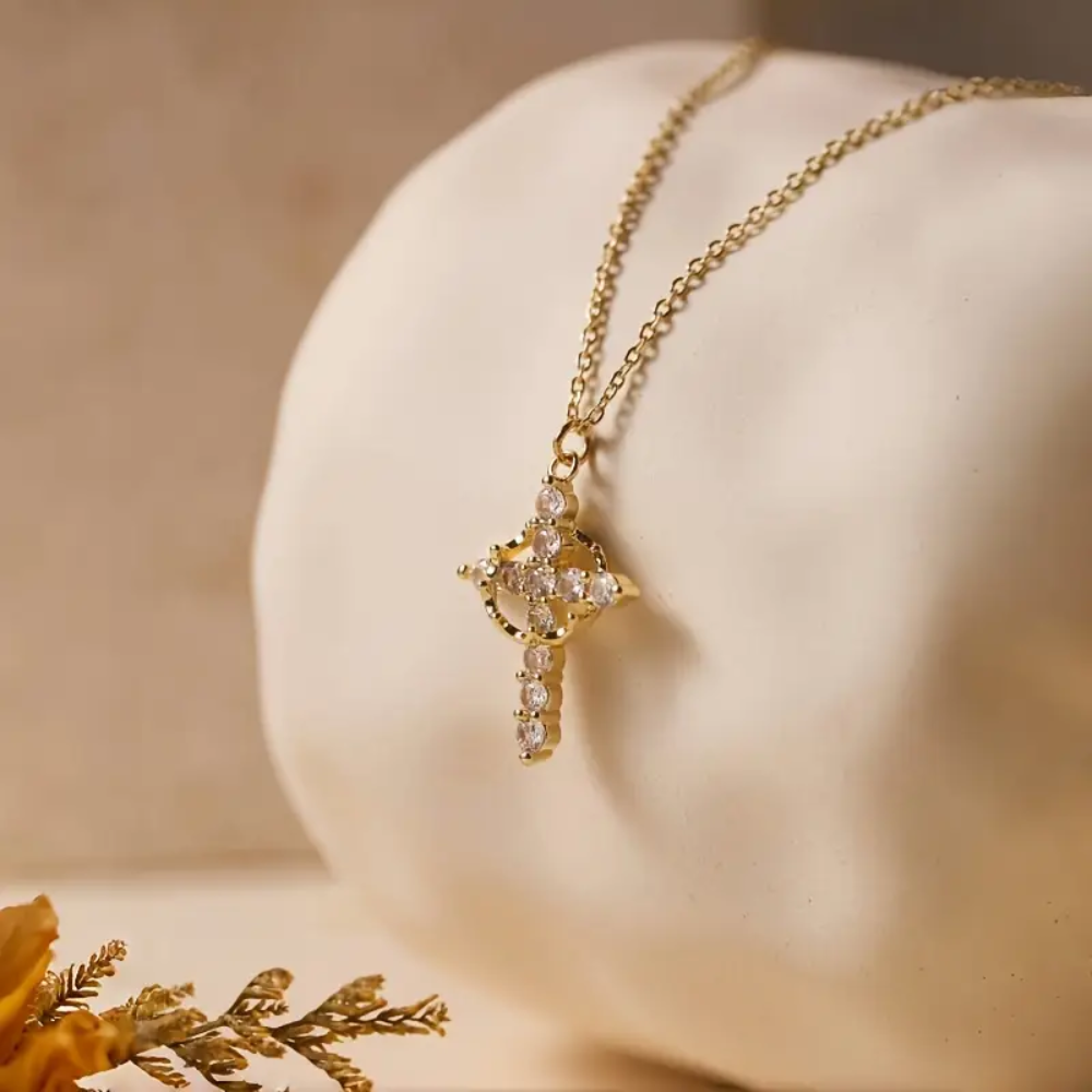 CROWN CROSS NECKLACE