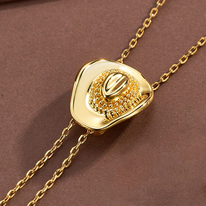 COWGIRL HAT NECKLACE