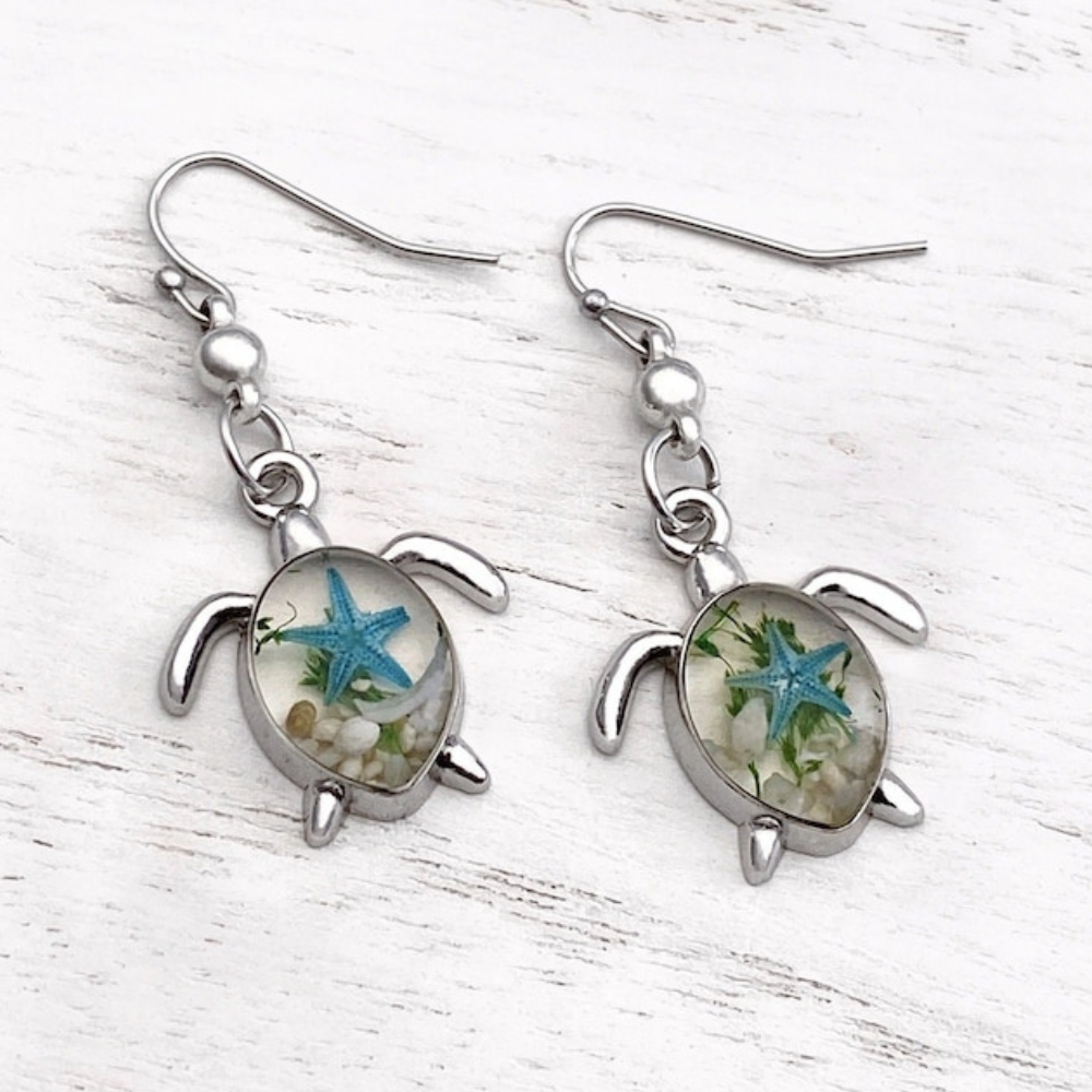 SEA TURTLE EARRINGS (PAIR)