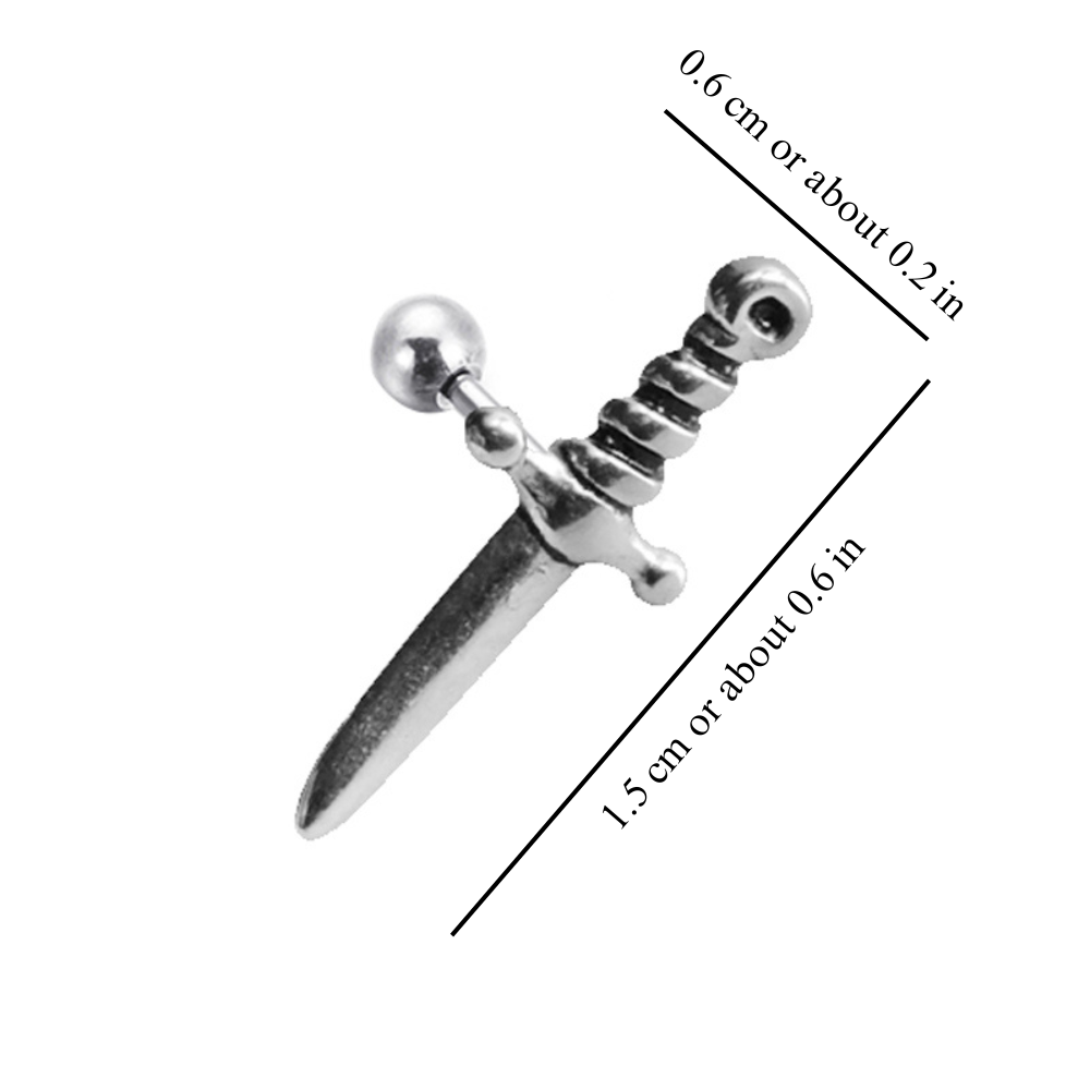 LITTLE DAGGER SWORD EARRINGS (PAIR)