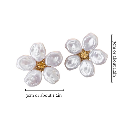 PEARL BLOSSOM STUDS (PAIR)