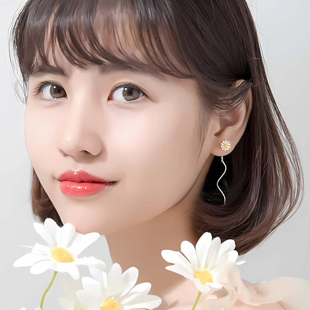 FLORAL BLOSSOM EARRINGS (PAIR)